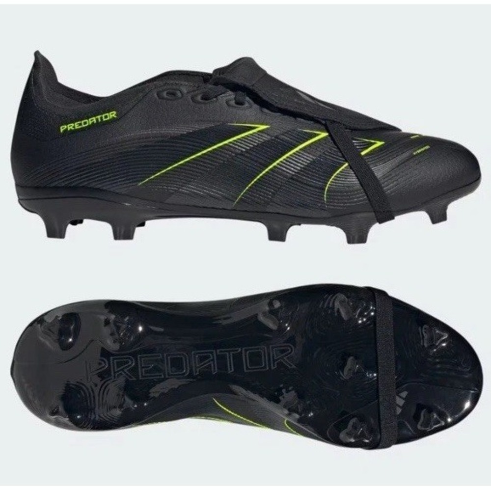 Adidas Predator League FoldOver Tongue FG/MG Soccer Cleats Black Men's 10.5 NWT